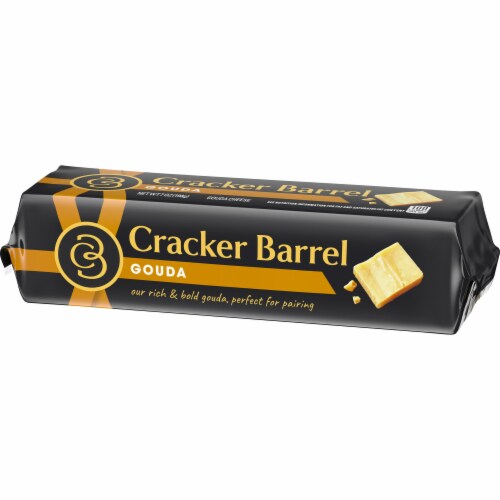 Cracker Barrel Gouda Cheese, 7 oz Block Perspective: right