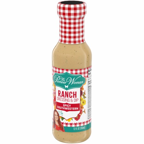 The Pioneer Woman Spicy Southwestern Ranch Salad Dressing & Dip, Bottle Perspective: right