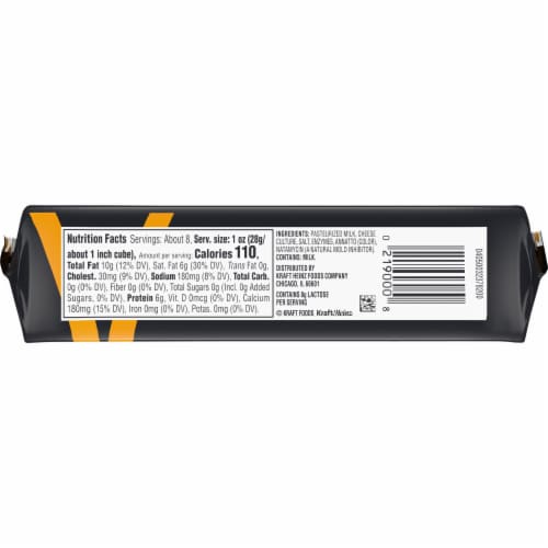 Cracker Barrel Sharp Yellow Cheddar Cheese, 8 oz Block Perspective: right