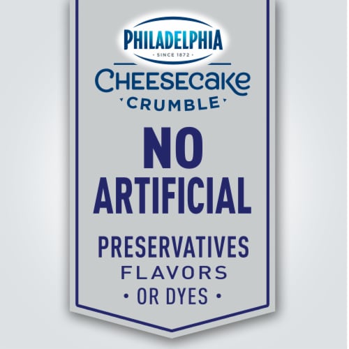 Philadelphia Cheesecake Crumble Original Cheesecake Desserts with Graham Crumble Perspective: right