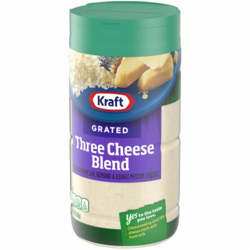 Kraft Three Cheese Blend Grated Cheese Perspective: right