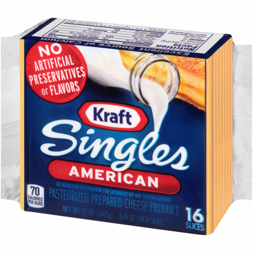 Kraft American Singles 16 Count Perspective: right