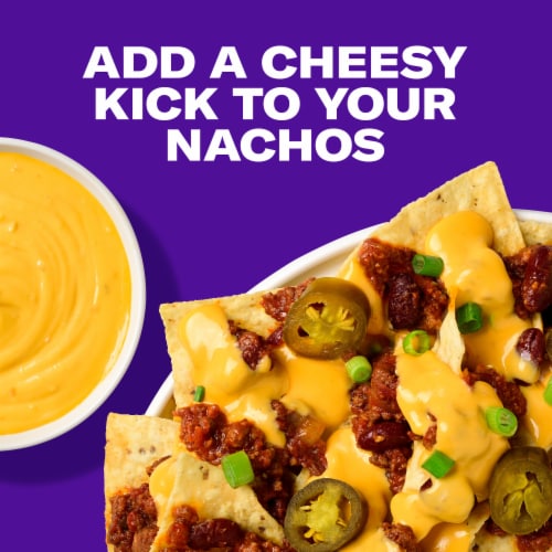 Taco Bell Mild Salsa Con Queso Cheese Dip Perspective: right