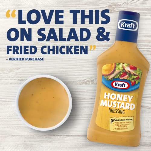 Kraft Honey Mustard Salad Dressing Perspective: right