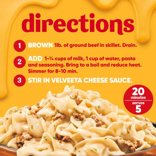 Velveeta Skillets Creamy Beef Stroganoff One Pan Dinner Kit Perspective: right