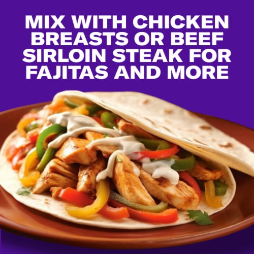 Taco Bell Original Fajita Seasoning Mix Perspective: right