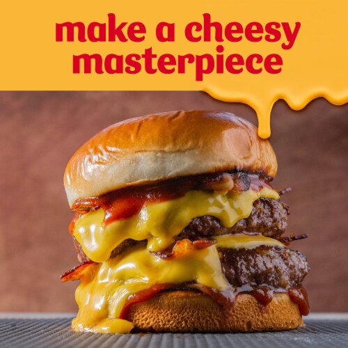 Velveeta Slices Sharp Cheddar Cheese, Pack Perspective: right