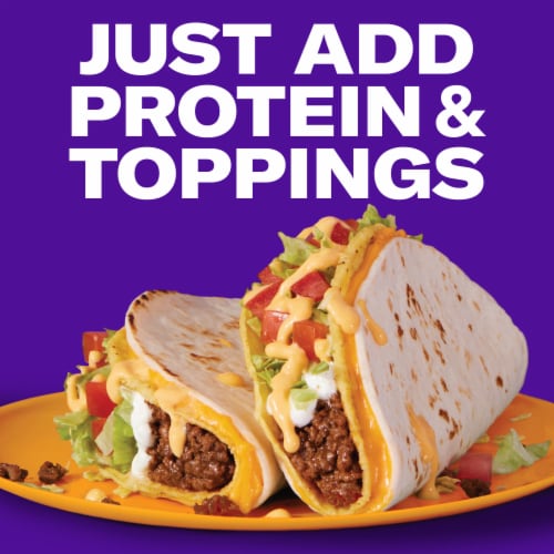 Taco Bell Cheesy Double Decker Taco Dinner Kit Perspective: right