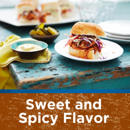 Kraft Sweet & Spicy Slow-Simmered BBQ Sauce Perspective: right