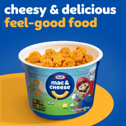Kraft Mac N Cheese Macaroni and Cheese Cups Easy Microwavable Dinner with Unicorn Pasta Shapes Perspective: right