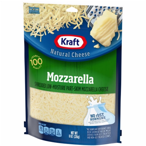 Kraft Mozzarella Shredded Cheese Perspective: right