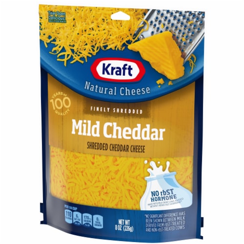 Kraft Mild Cheddar Finely Shredded Cheese Perspective: right