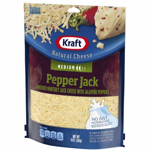 Kraft Pepper Jack Medium Shredded Cheese Perspective: right