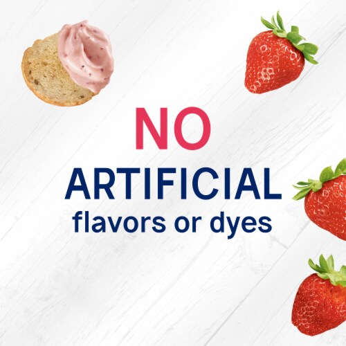 Philadelphia Multigrain Bagel Chips & Strawberry Cream Cheese Dip Snack Perspective: right