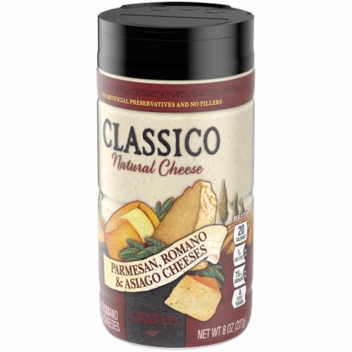 Classico Parmesan Romano & Asiago Grated Natural Cheese Perspective: right