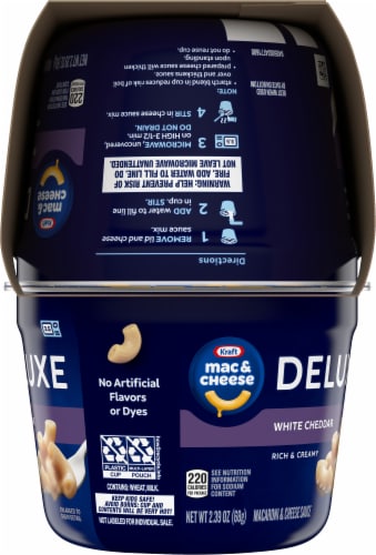 Kraft Deluxe White Cheddar Macaroni & Cheese Dinner Perspective: right