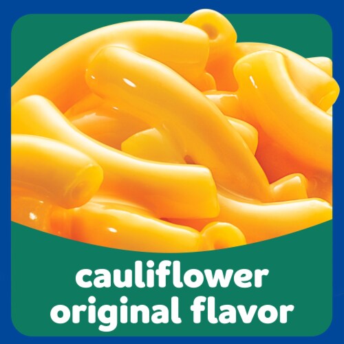 Kraft Original Mac N Cheese Macaroni and Cheese Dinner with Cauliflower Added Pasta Perspective: right