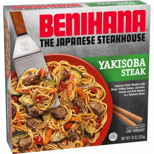 Benihana The Japanese Steakhouse Yakisoba Steak Frozen Meal Perspective: right