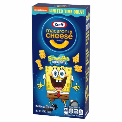 Kraft Macaroni & Cheese Spongebob Shapes Perspective: right
