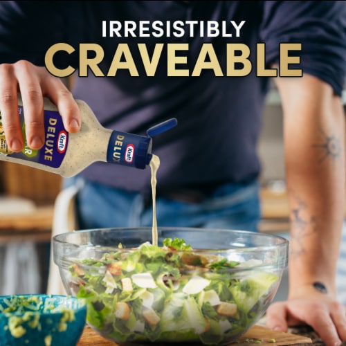 Kraft Deluxe Bold Caesar Salad Dressing Perspective: right