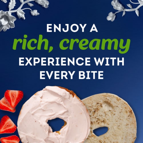 Philadelphia Plant-Based Dairy Free Strawberry Cream Cheese Spread Perspective: right