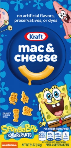 Kraft Spongebob Squarepants Mac & Cheese Perspective: right