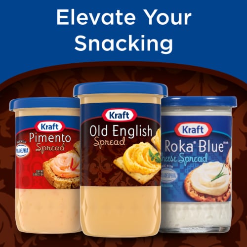 Kraft Old English Sharp Cheese Spread Perspective: right
