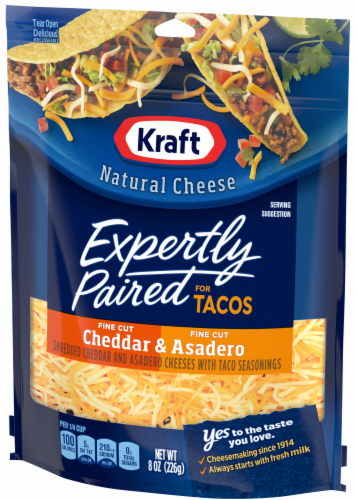Kraft Mexican Taco Cheese Shredded Perspective: right