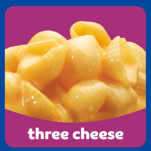 Kraft Three Cheese Mac N Cheese Macaroni and Cheese Dinner with Mini-Shell Pasta Perspective: right