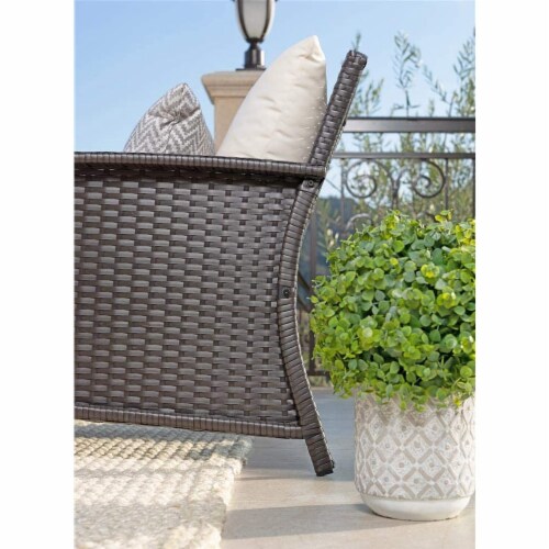 Curved Wicker Outdoor Sofa Set