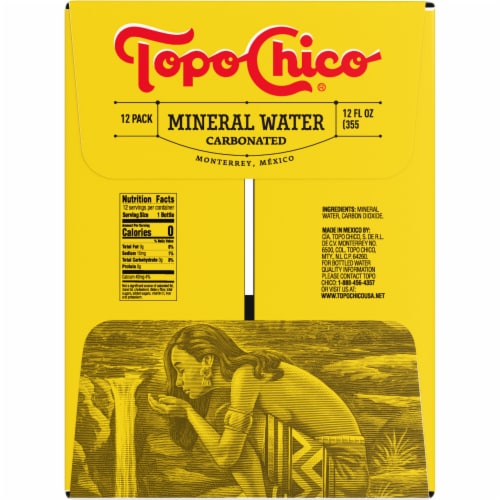 Topo Chico Mineral Sparkling Bottled Water Perspective: right