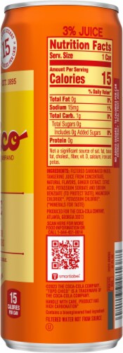 Topo Chico Sabores Tangerine with Ginger Sparkling Water Can Perspective: right