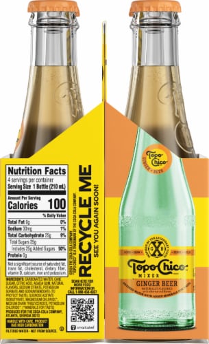 Topo Chico™ Mixer Ginger Beer Sparkling Water Bottles Perspective: right