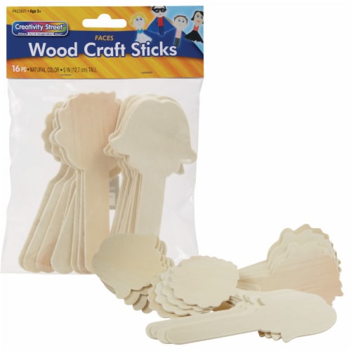 Creativity Street® Craft Sticks Fun Faces Perspective: right