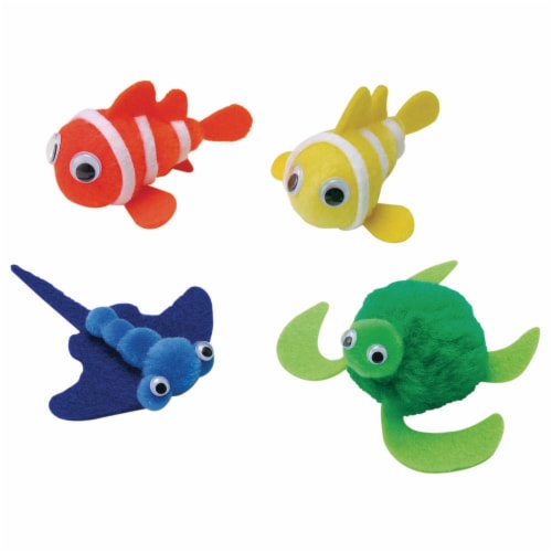 Creativity Street® Ocean Pom Pom Animal Kit Perspective: right