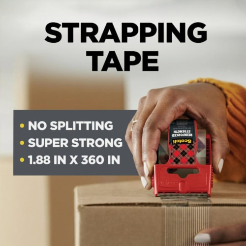 Scotch® Reinforced Strength Strapping Packaging Tape Perspective: right