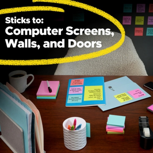 Post-it® Canary Yellow Super Sticky Notes Perspective: right