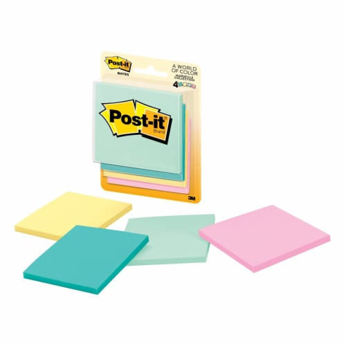 Post-it® Marseille Collection Note Pads, 4 ct / 3 x 3 in - Fred Meyer