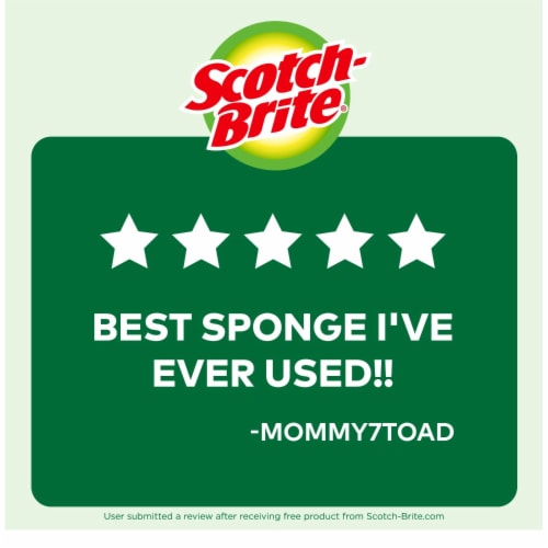 Scotch-Brite® Heavy Duty Scrub Sponges Perspective: right