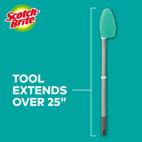 Scotch-Brite™ Non-Scratch Extendable Tub & Tile Scrubber Perspective: right