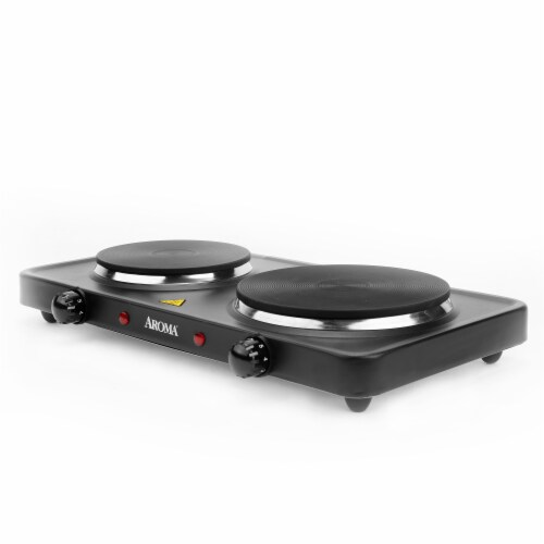 Aroma® Double Burner Hot Plate Perspective: right