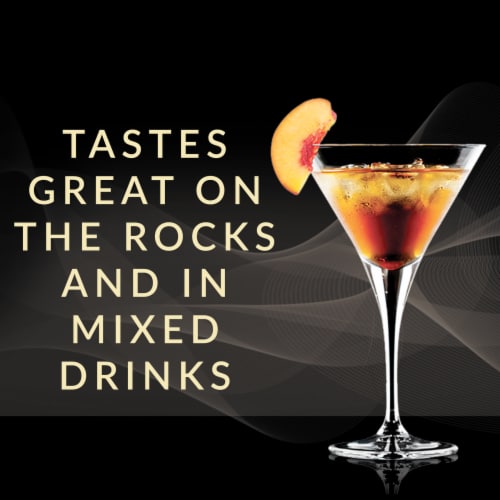 Paul Masson Peach Brandy - 54 Proof Perspective: right