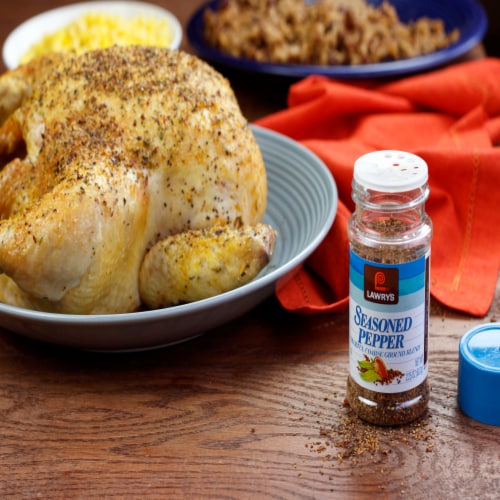 Lawry's Colorful Coarse Ground Blend Seasoned Pepper Perspective: right