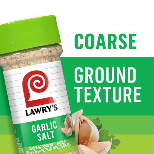 Lawry's Coarse Ground With Parsley Garlic Salt Perspective: right