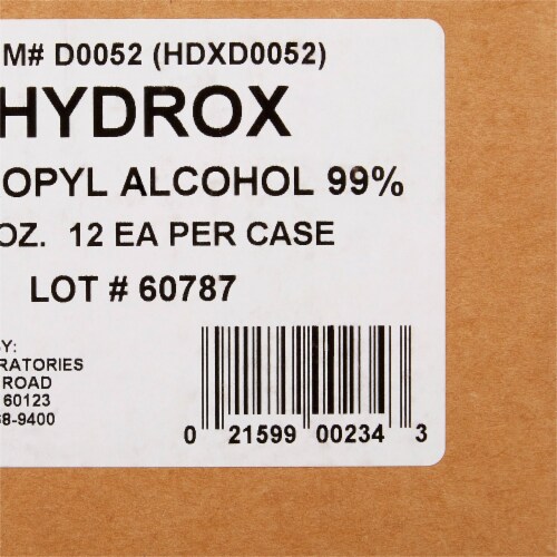 McKesson Antiseptic Isopropyl Alcohol 16 oz. Bottle Topical Liquid 91% Strength , 12 Ct Perspective: right
