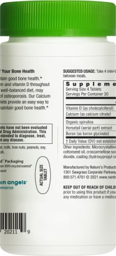 Rainbow Light Calcium Citrate Mini-Tablets Perspective: right