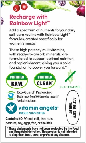 Rainbow Light Women's One Multivitamin Supplement Tablets Perspective: right