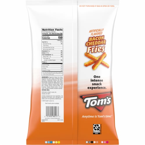 Tom's Bacon And Cheddar Fries Perspective: right