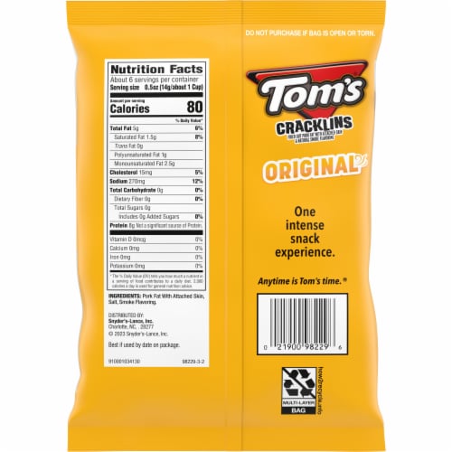 Tom'S Cracklins Original Perspective: right