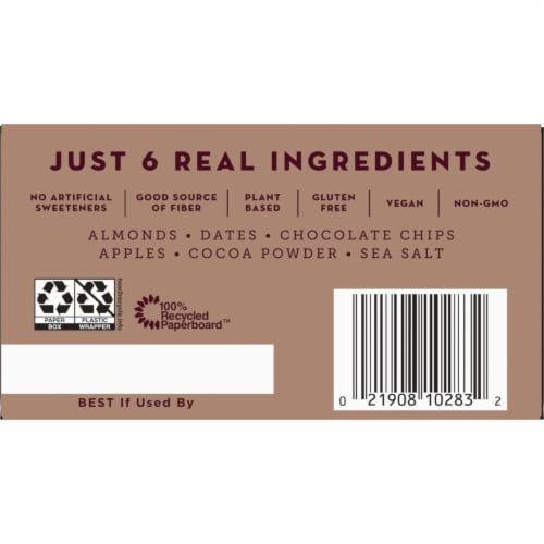 Larabar Almond Butter Chocolate Chip Gluten Free Vegan Bars Perspective: right